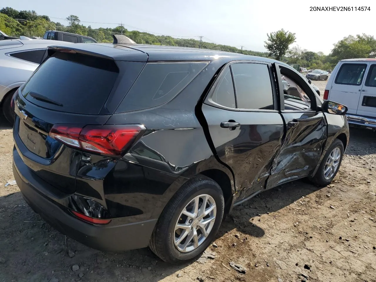 2022 Chevrolet Equinox Ls VIN: 2GNAXHEV2N6114574 Lot: 68286254