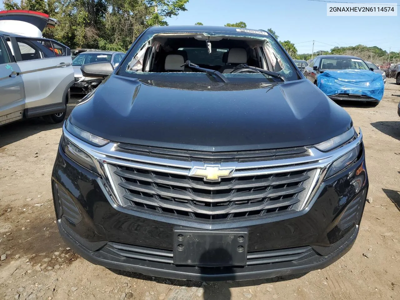 2022 Chevrolet Equinox Ls VIN: 2GNAXHEV2N6114574 Lot: 68286254