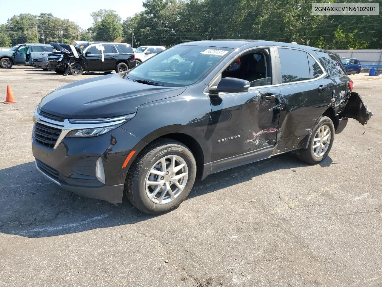 2022 Chevrolet Equinox Lt VIN: 2GNAXKEV1N6102901 Lot: 68293284