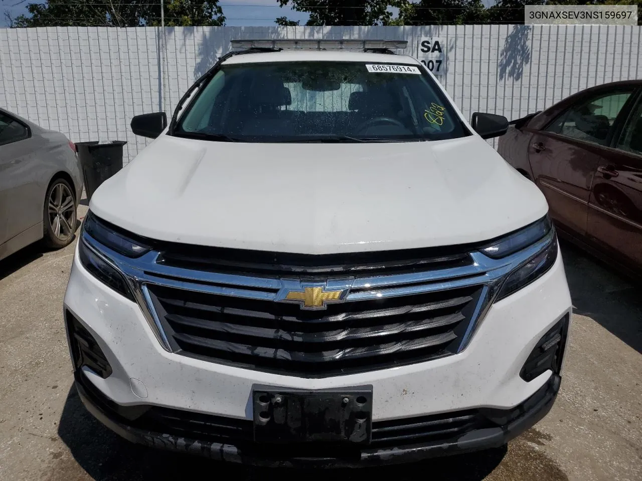 2022 Chevrolet Equinox Ls VIN: 3GNAXSEV3NS159697 Lot: 68576914