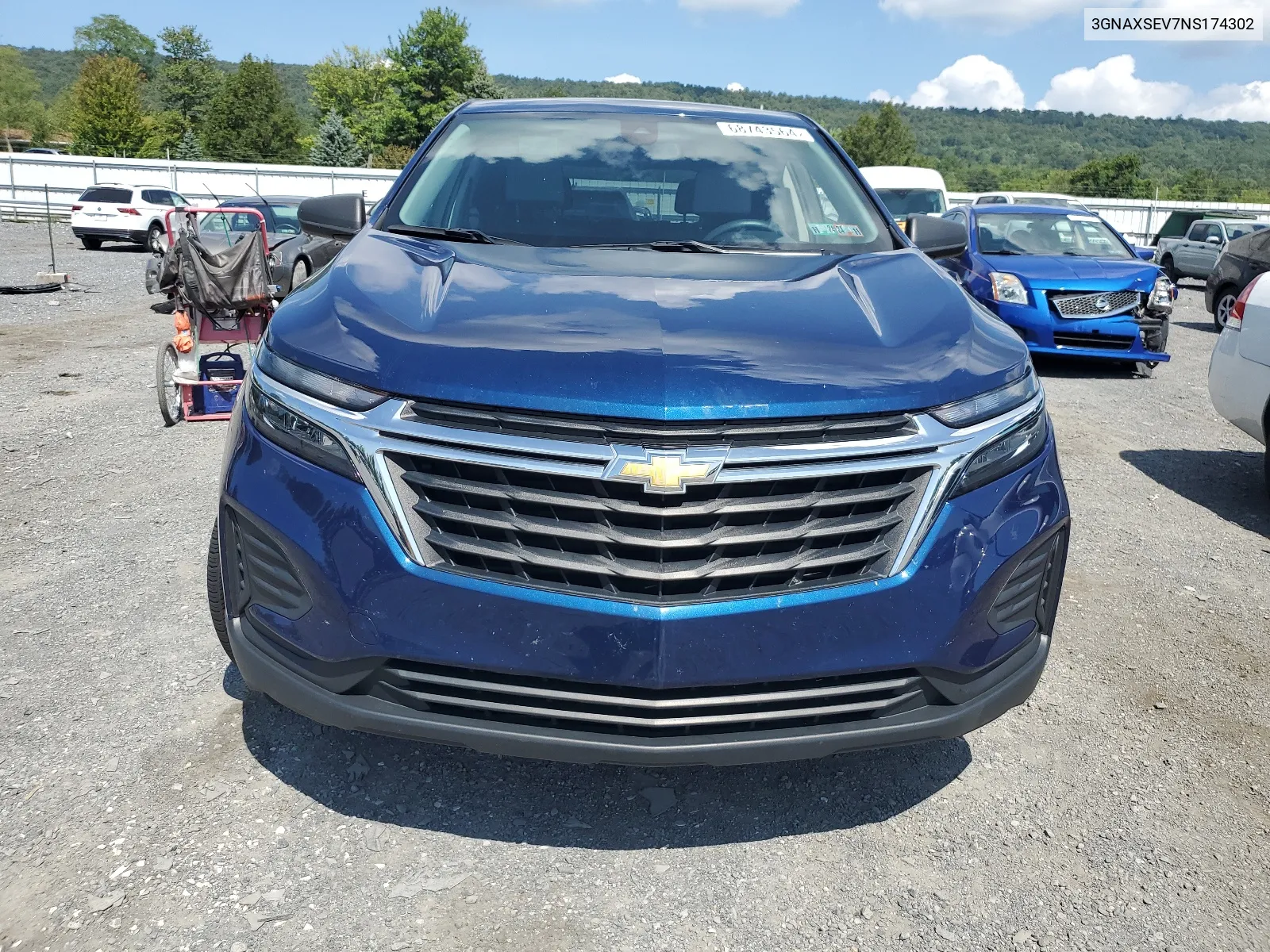 2022 Chevrolet Equinox Ls VIN: 3GNAXSEV7NS174302 Lot: 68743564