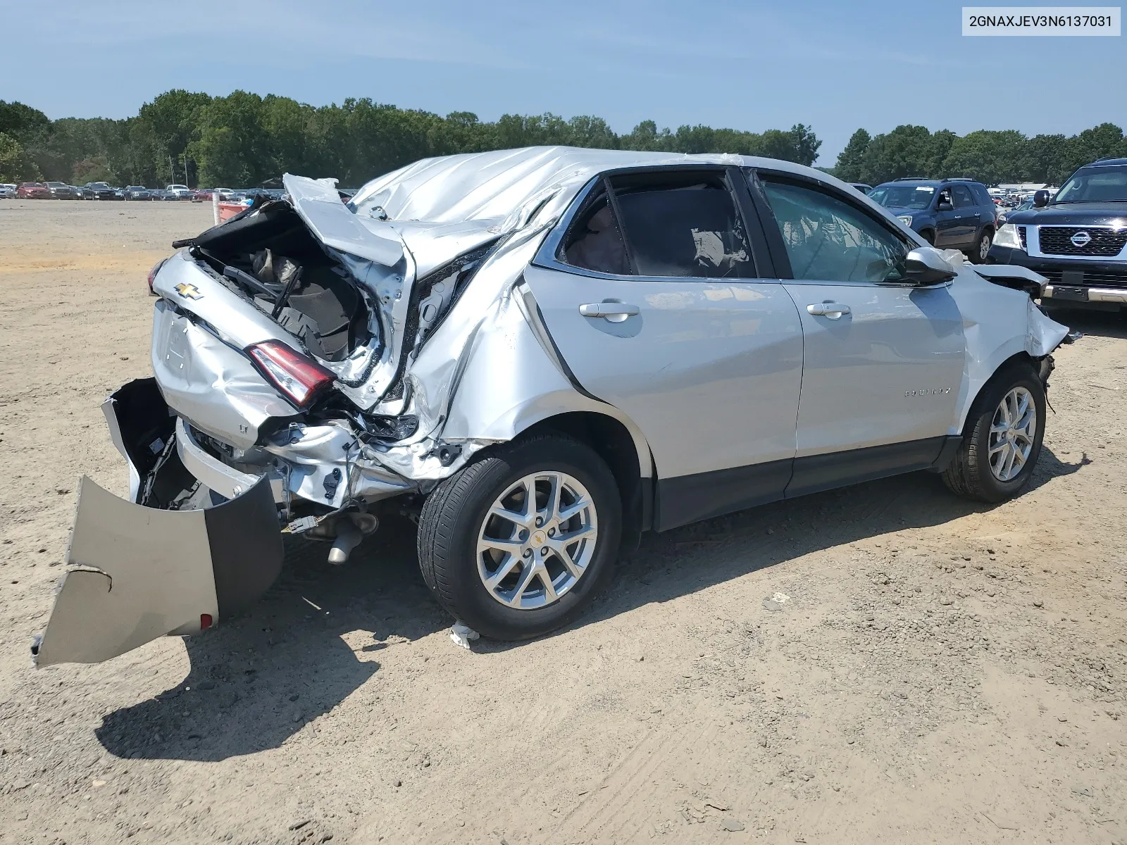 2022 Chevrolet Equinox Lt VIN: 2GNAXJEV3N6137031 Lot: 68782434