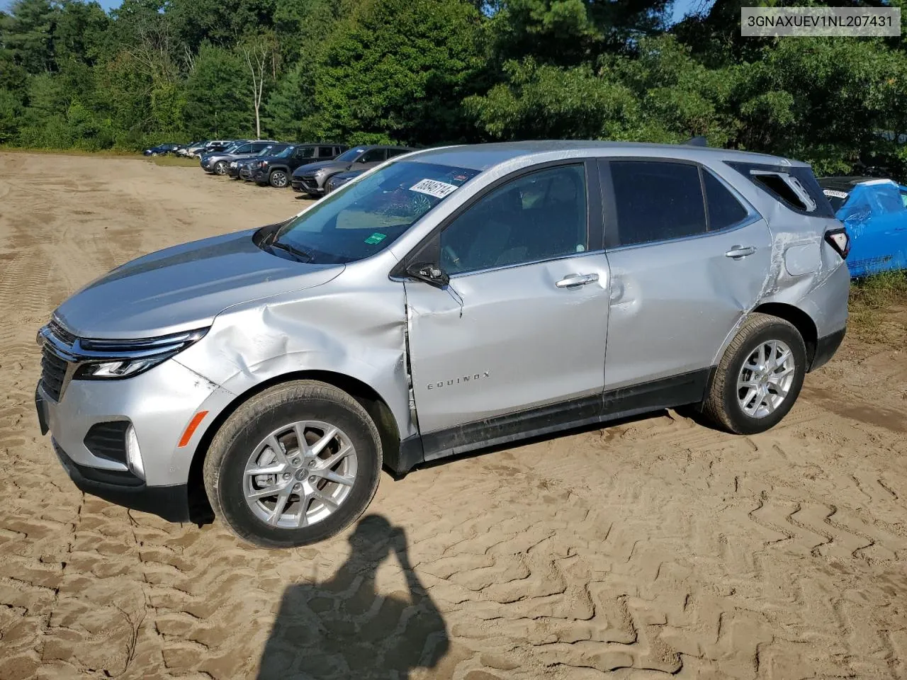 2022 Chevrolet Equinox Lt VIN: 3GNAXUEV1NL207431 Lot: 68846114