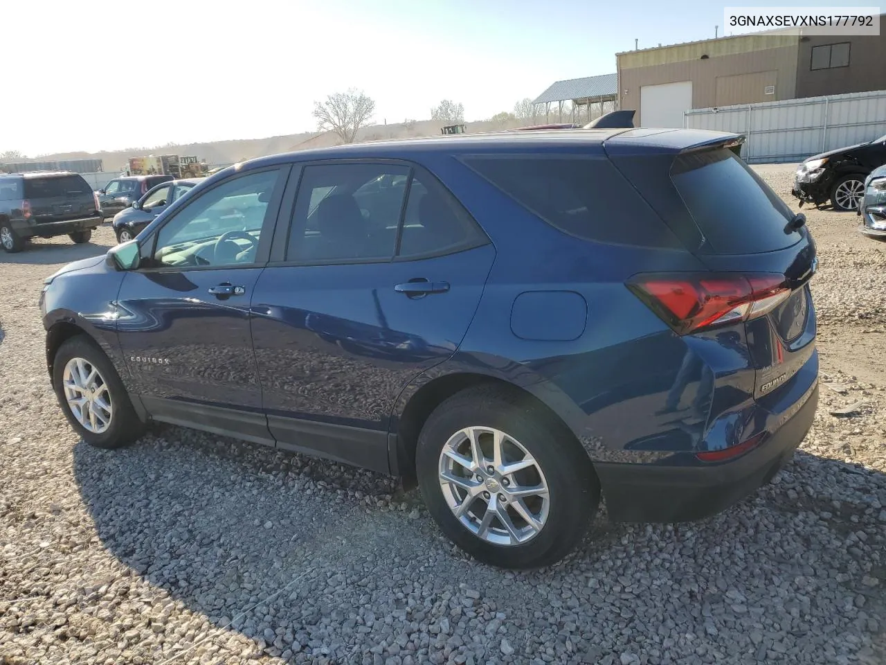 2022 Chevrolet Equinox Ls VIN: 3GNAXSEVXNS177792 Lot: 70945814