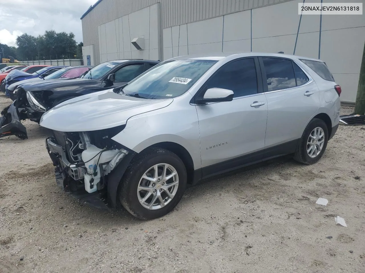 2022 Chevrolet Equinox Lt VIN: 2GNAXJEV2N6131818 Lot: 70954434