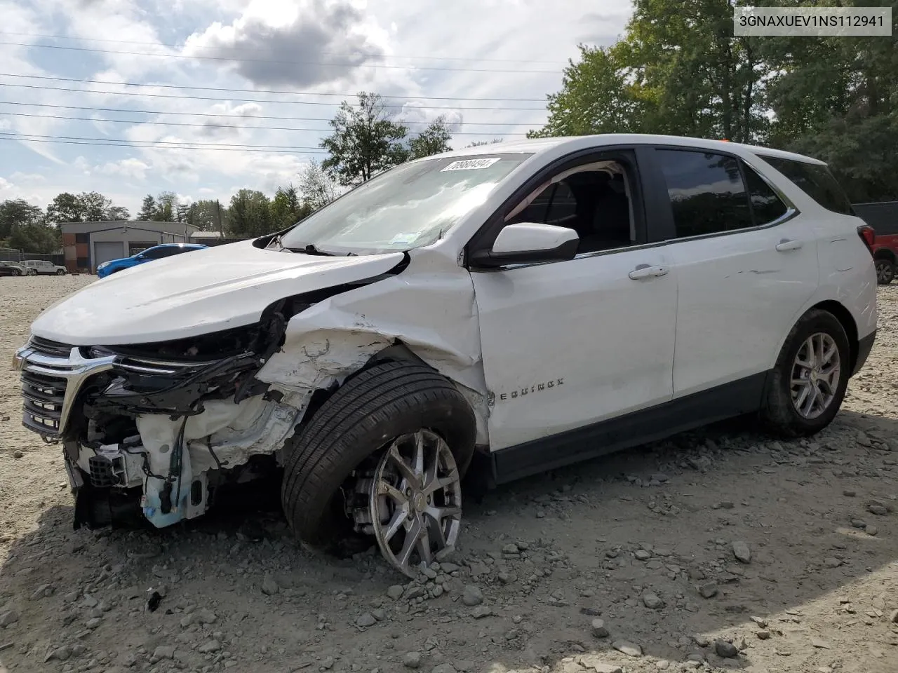 2022 Chevrolet Equinox Lt VIN: 3GNAXUEV1NS112941 Lot: 70980494