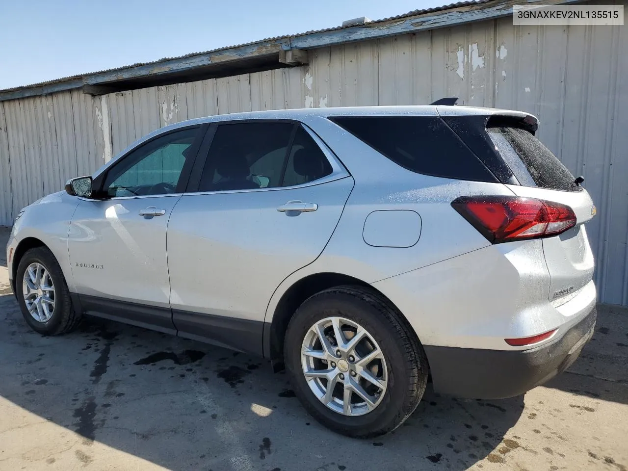 2022 Chevrolet Equinox Lt VIN: 3GNAXKEV2NL135515 Lot: 72081264