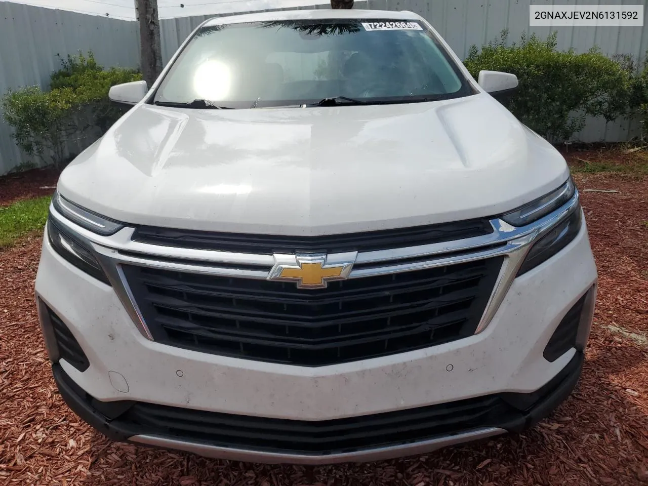 2022 Chevrolet Equinox Lt VIN: 2GNAXJEV2N6131592 Lot: 72242664