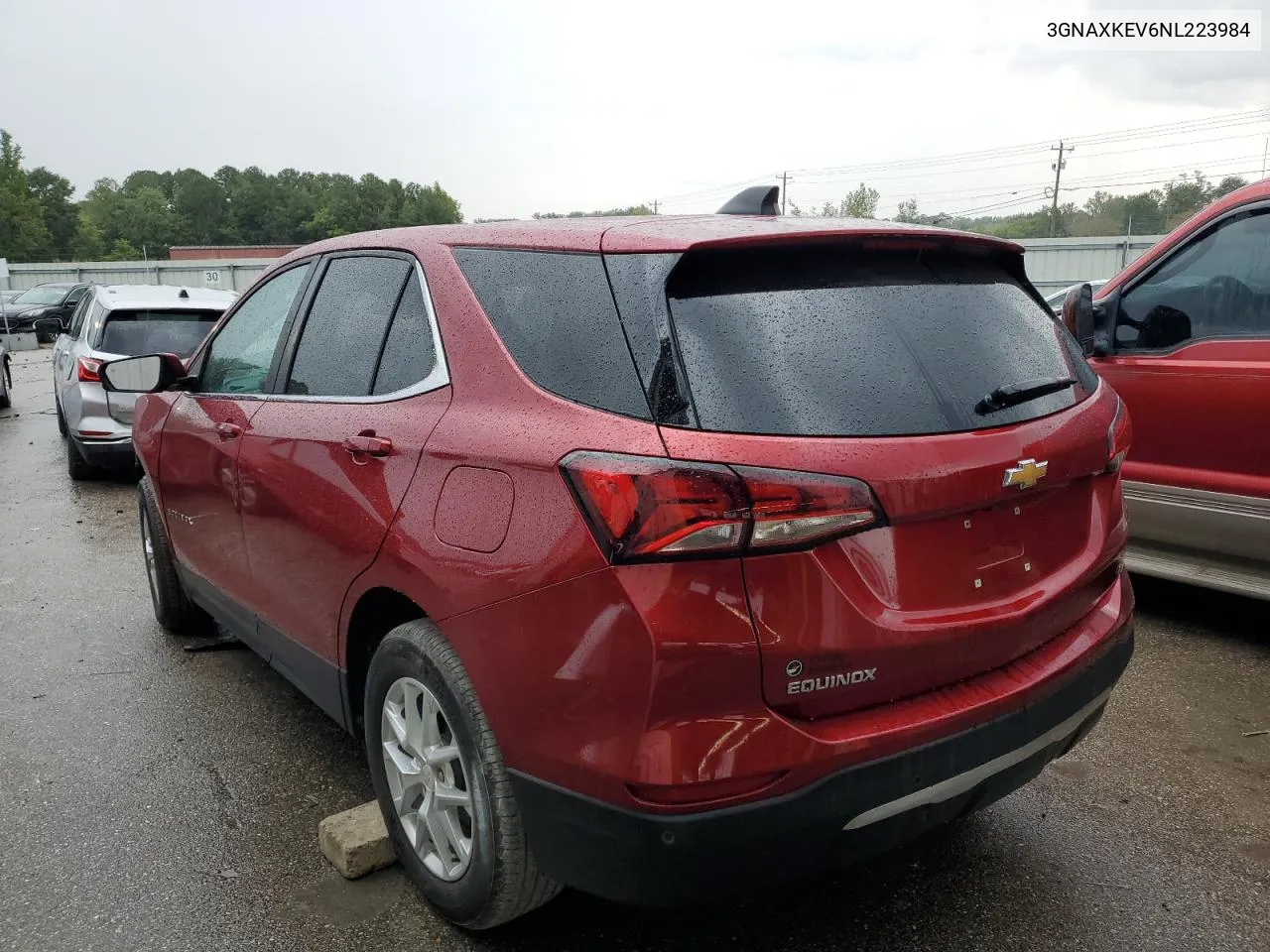 2022 Chevrolet Equinox Lt VIN: 3GNAXKEV6NL223984 Lot: 72924324