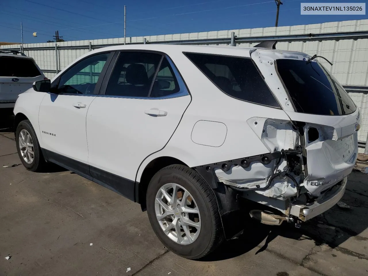 2022 Chevrolet Equinox Lt VIN: 3GNAXTEV1NL135026 Lot: 73202154