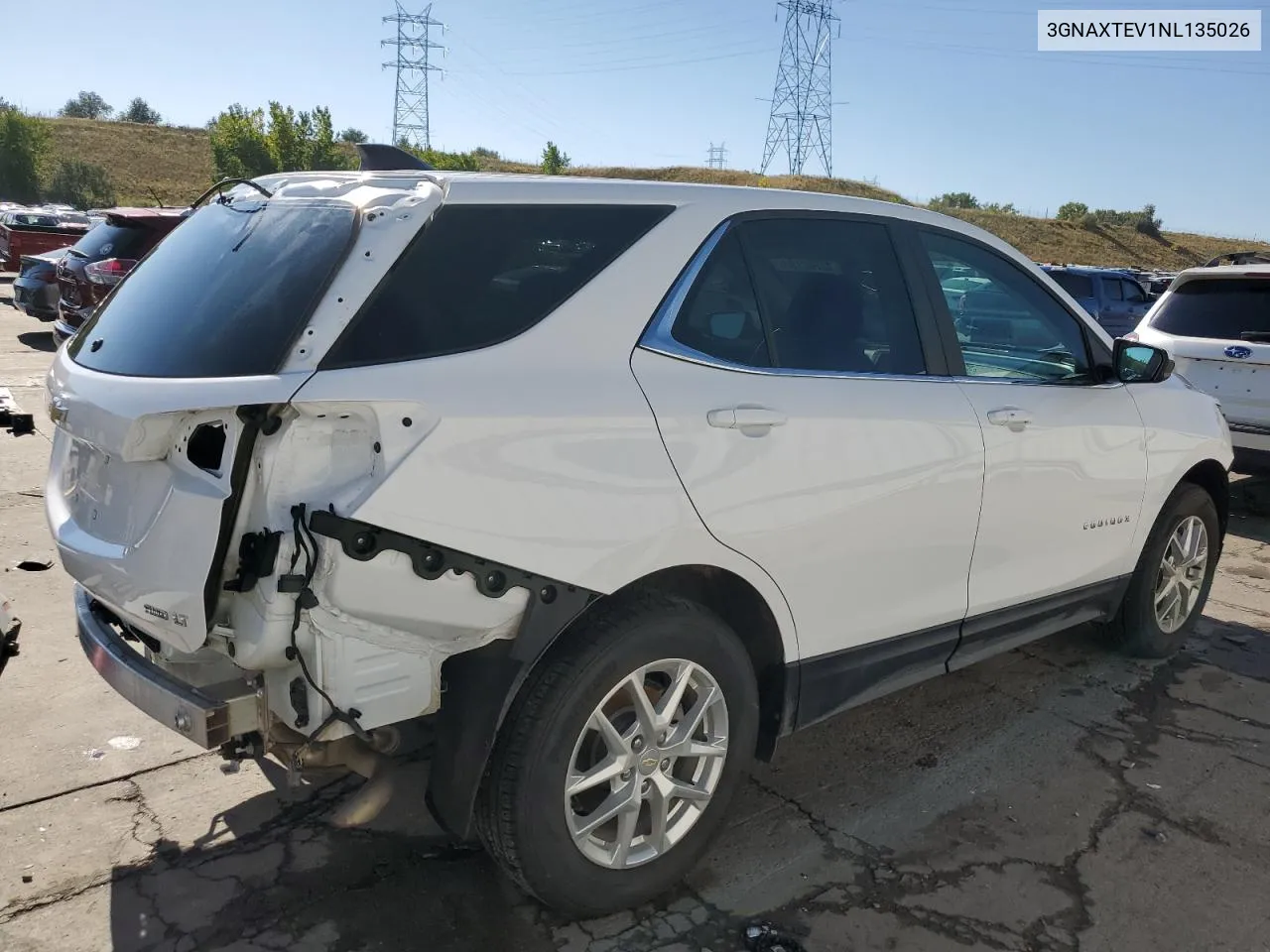 2022 Chevrolet Equinox Lt VIN: 3GNAXTEV1NL135026 Lot: 73202154