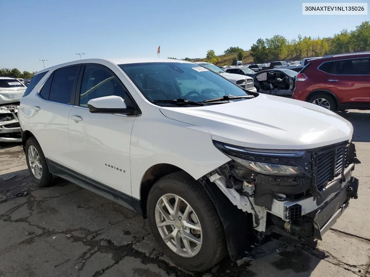 2022 Chevrolet Equinox Lt VIN: 3GNAXTEV1NL135026 Lot: 73202154