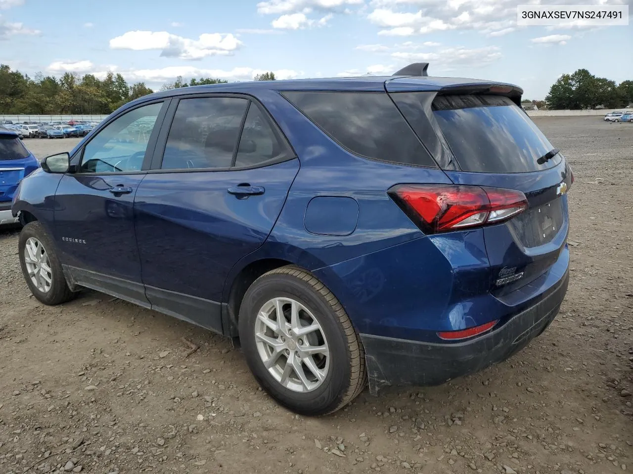 3GNAXSEV7NS247491 2022 Chevrolet Equinox Ls