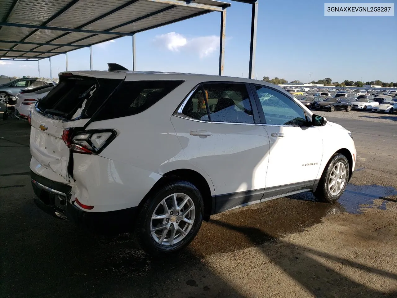 2022 Chevrolet Equinox Lt VIN: 3GNAXKEV5NL258287 Lot: 74823954