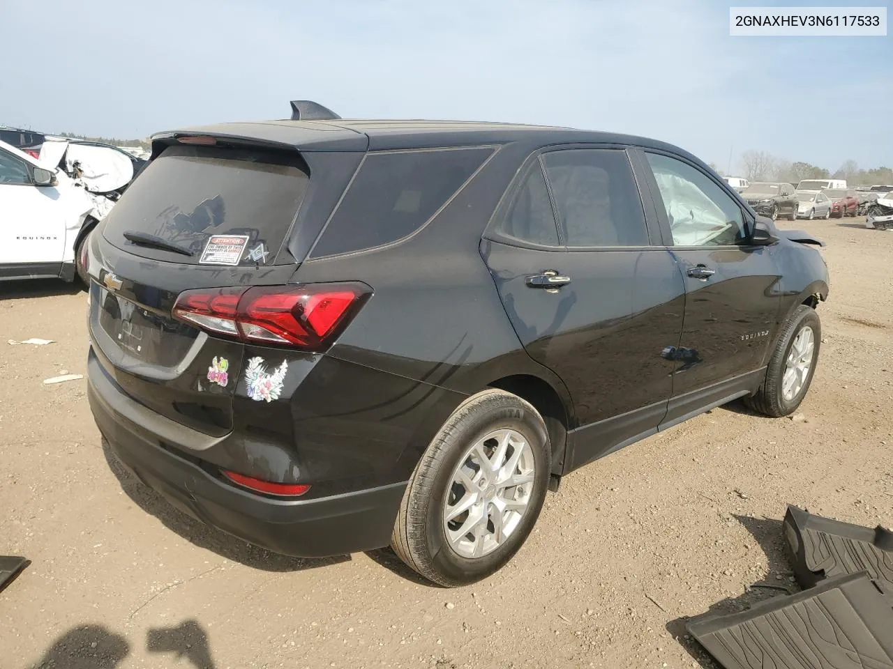 2022 Chevrolet Equinox Ls VIN: 2GNAXHEV3N6117533 Lot: 75662214