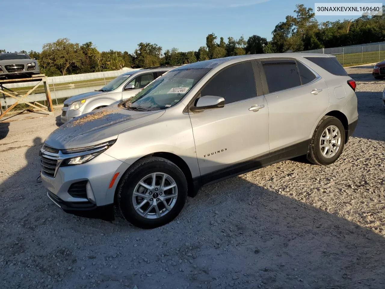 2022 Chevrolet Equinox Lt VIN: 3GNAXKEVXNL169640 Lot: 76027244