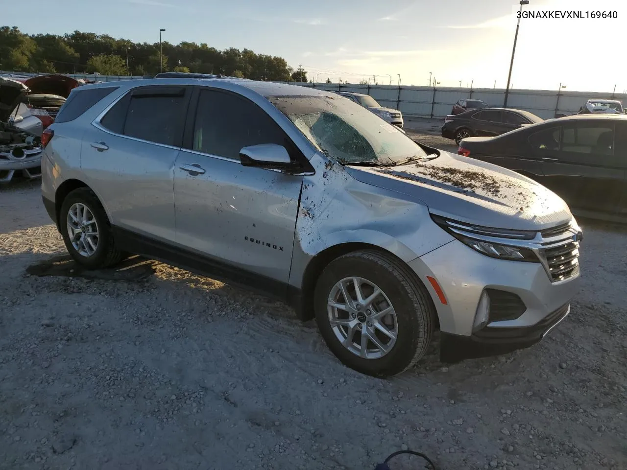 2022 Chevrolet Equinox Lt VIN: 3GNAXKEVXNL169640 Lot: 76027244