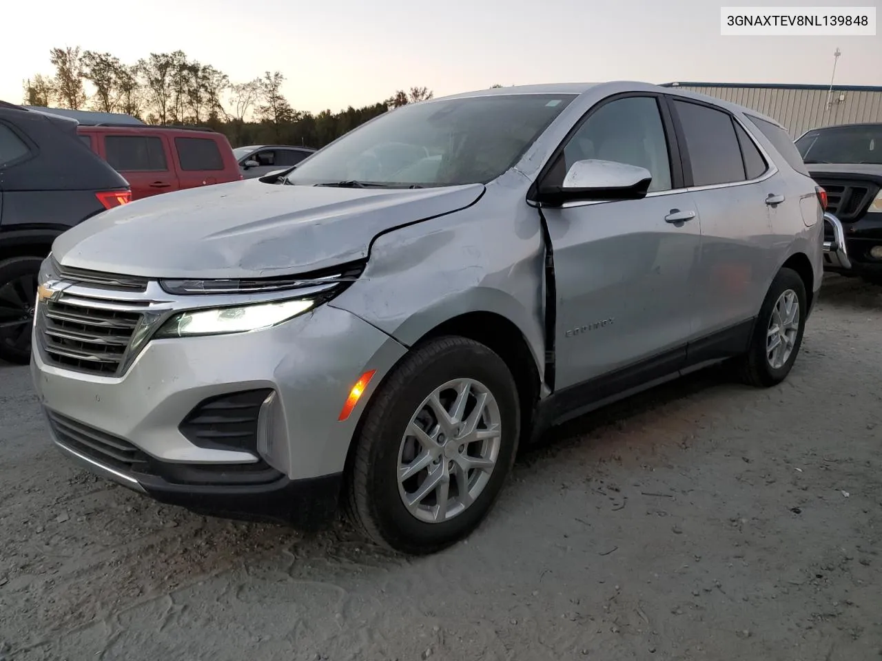 2022 Chevrolet Equinox Lt VIN: 3GNAXTEV8NL139848 Lot: 76147444