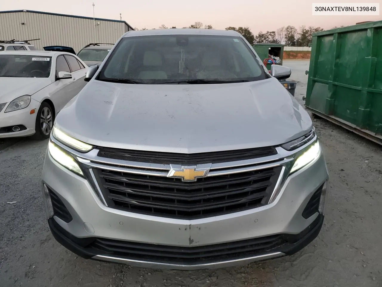 2022 Chevrolet Equinox Lt VIN: 3GNAXTEV8NL139848 Lot: 76147444