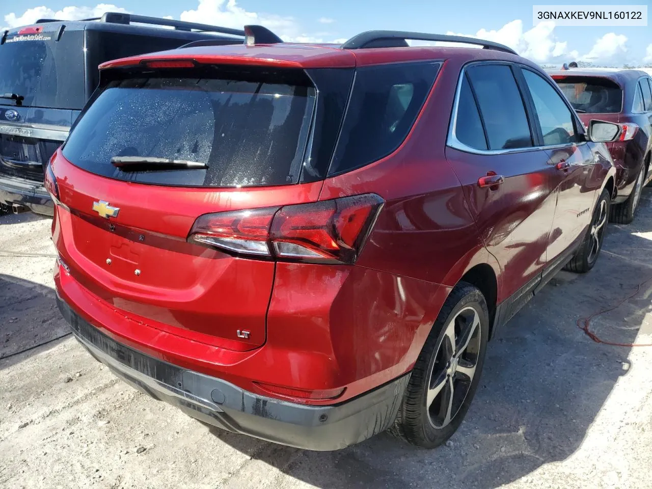 2022 Chevrolet Equinox Lt VIN: 3GNAXKEV9NL160122 Lot: 76474164