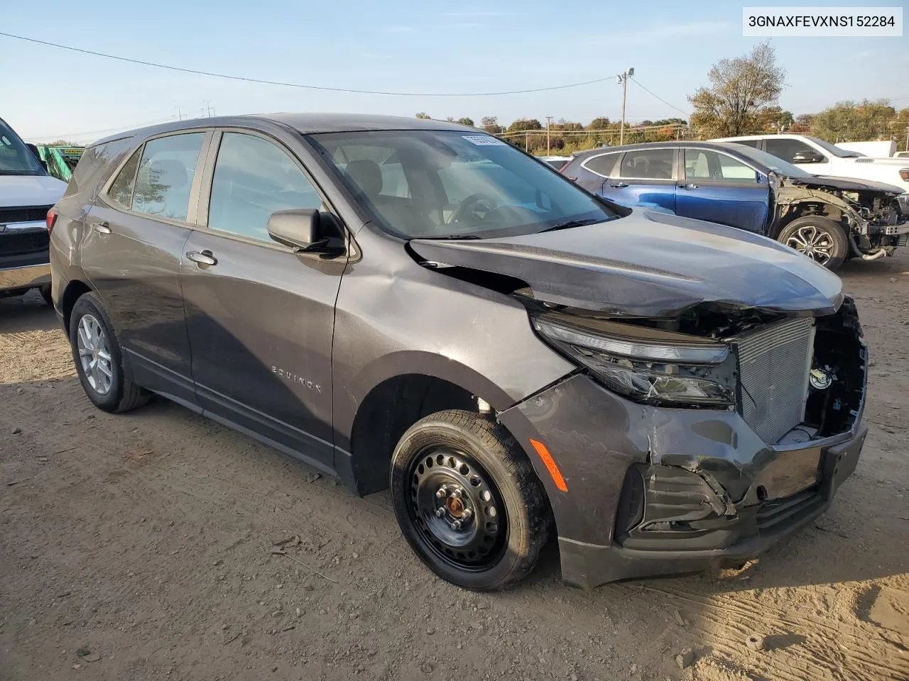 2022 Chevrolet Equinox Ls VIN: 3GNAXFEVXNS152284 Lot: 76534224