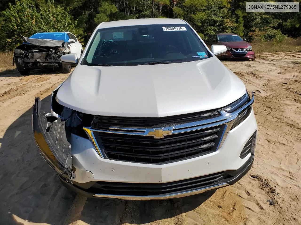 2022 Chevrolet Equinox Lt VIN: 3GNAXKEV5NL279365 Lot: 76964334