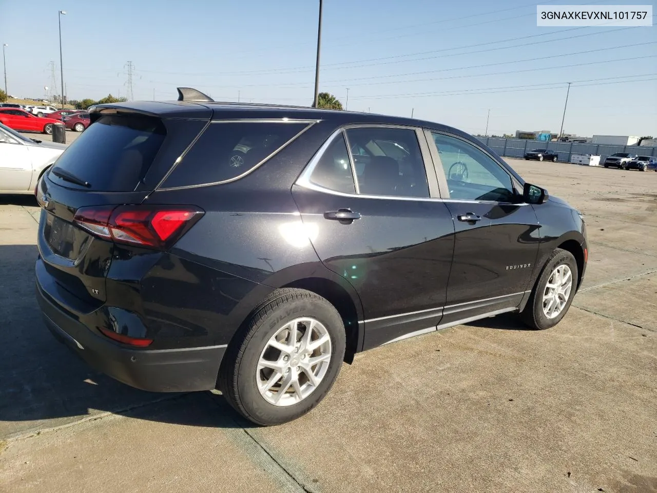 2022 Chevrolet Equinox Lt VIN: 3GNAXKEVXNL101757 Lot: 76994634