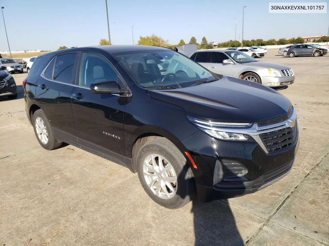 2022 Chevrolet Equinox Lt VIN: 3GNAXKEVXNL101757 Lot: 76994634