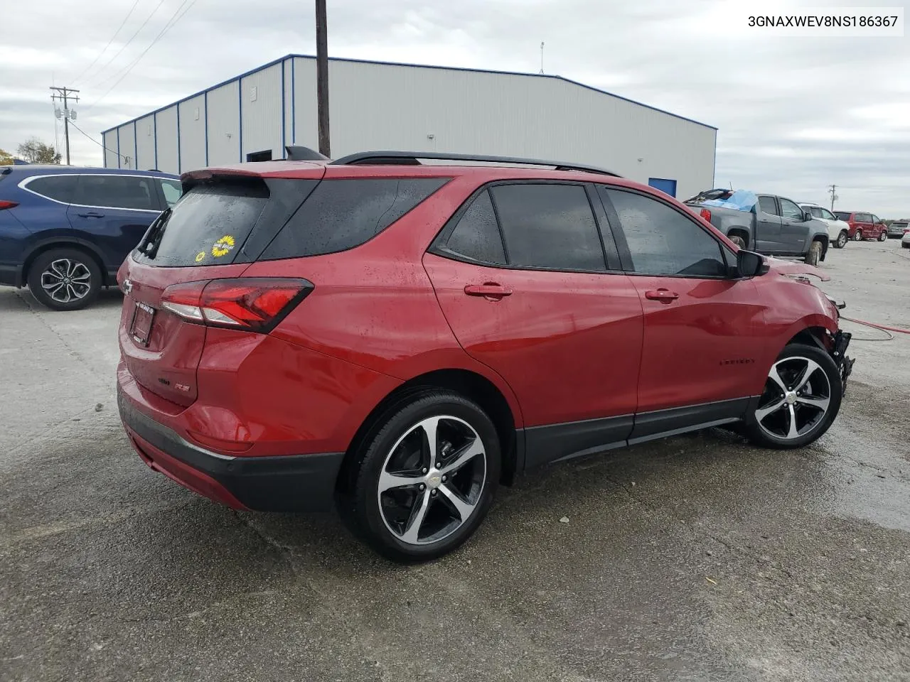 2022 Chevrolet Equinox Rs VIN: 3GNAXWEV8NS186367 Lot: 77179574