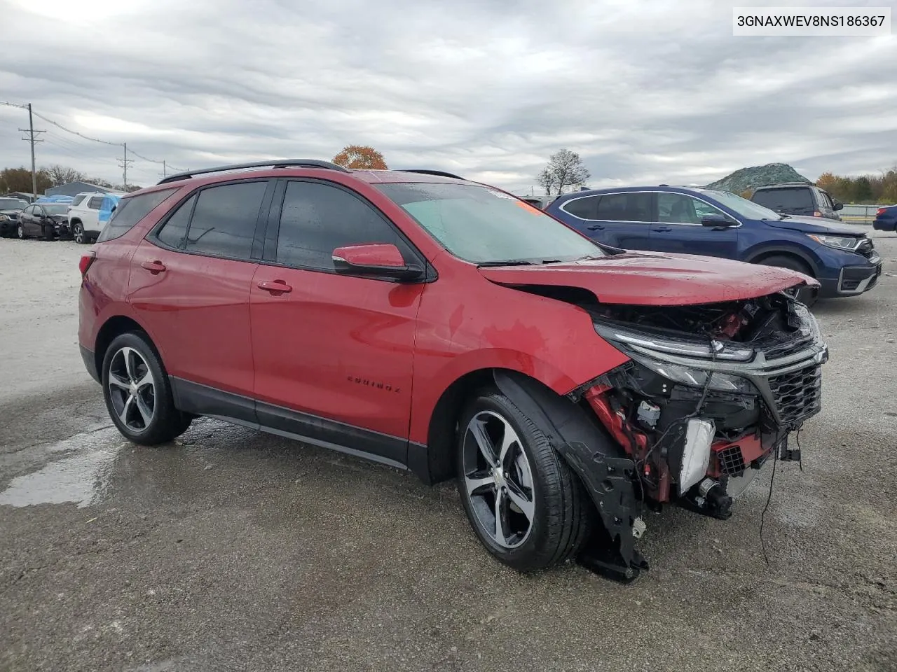 2022 Chevrolet Equinox Rs VIN: 3GNAXWEV8NS186367 Lot: 77179574