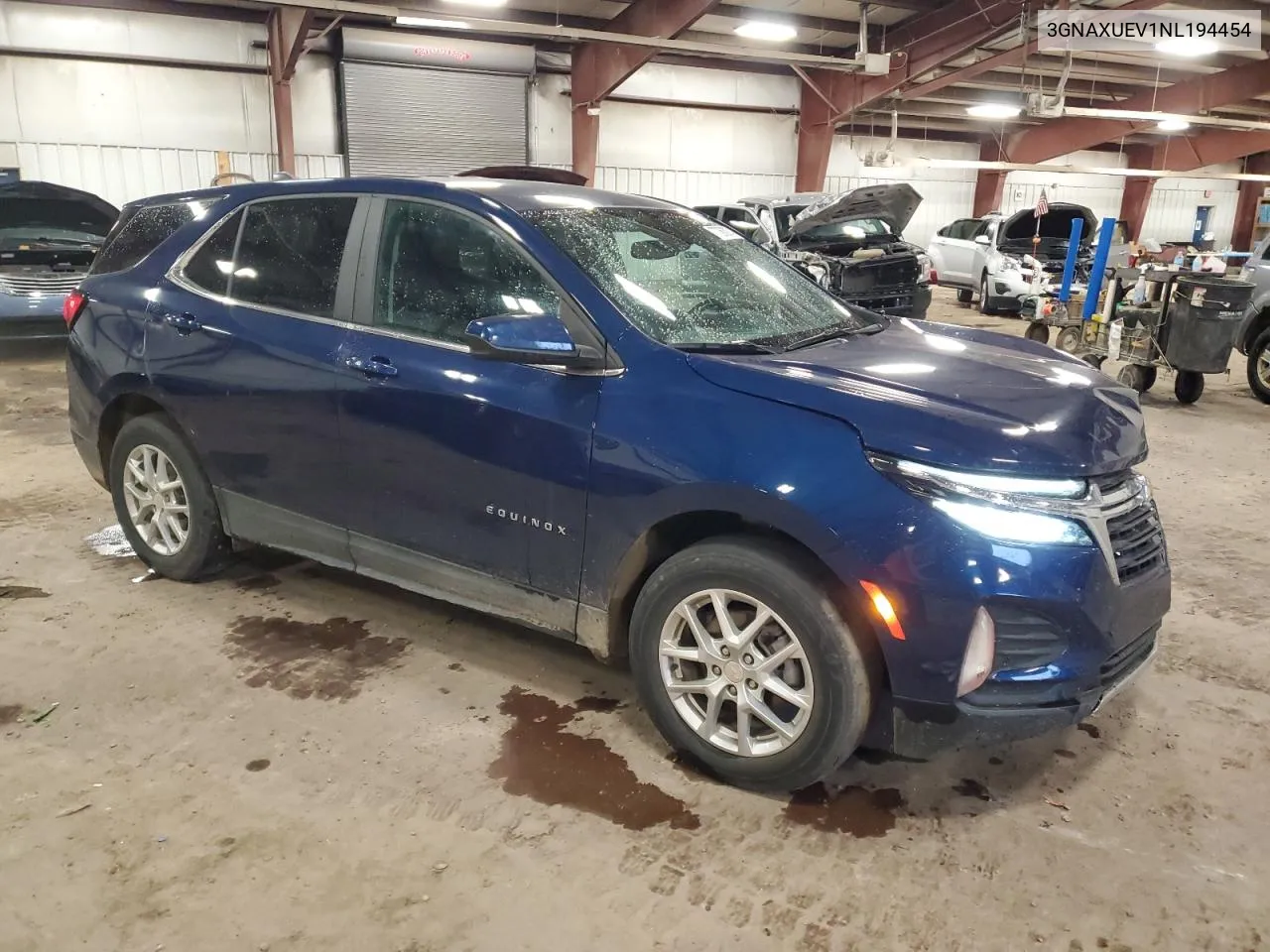 2022 Chevrolet Equinox Lt VIN: 3GNAXUEV1NL194454 Lot: 77363074