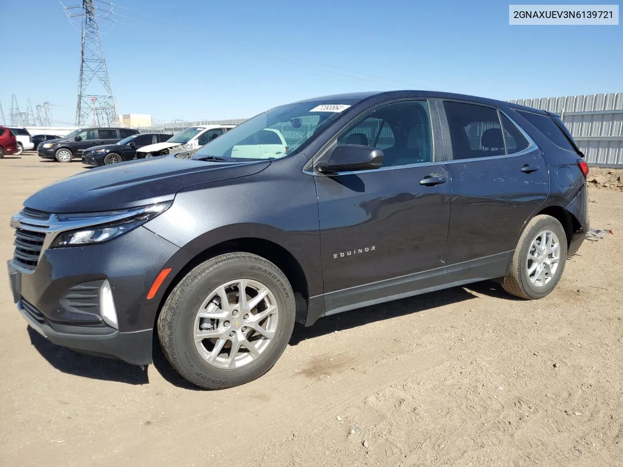 2022 Chevrolet Equinox Lt VIN: 2GNAXUEV3N6139721 Lot: 77393864