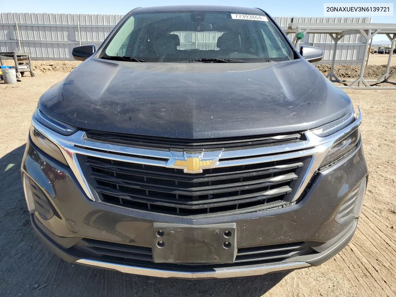 2GNAXUEV3N6139721 2022 Chevrolet Equinox Lt