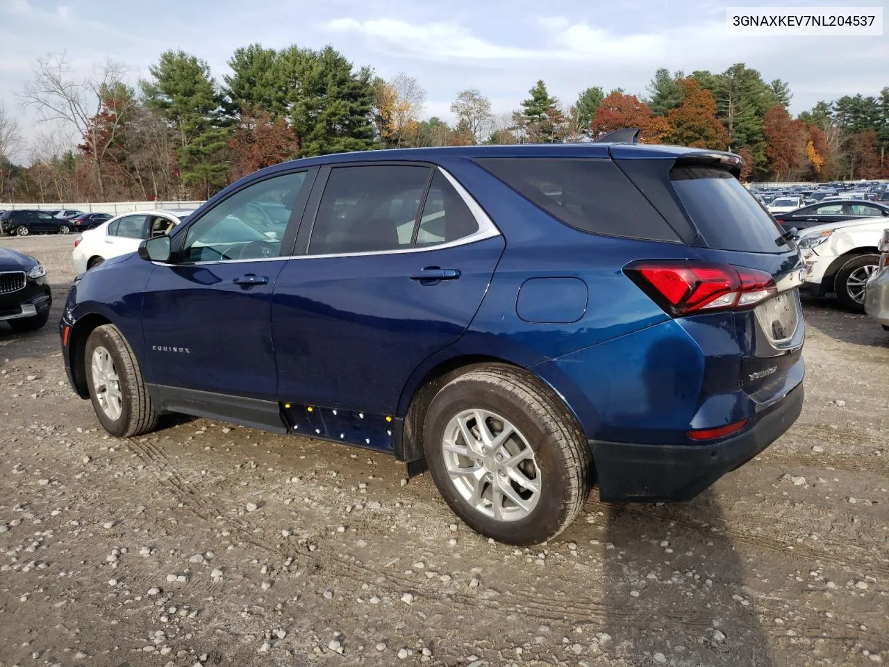 2022 Chevrolet Equinox Lt VIN: 3GNAXKEV7NL204537 Lot: 78057614