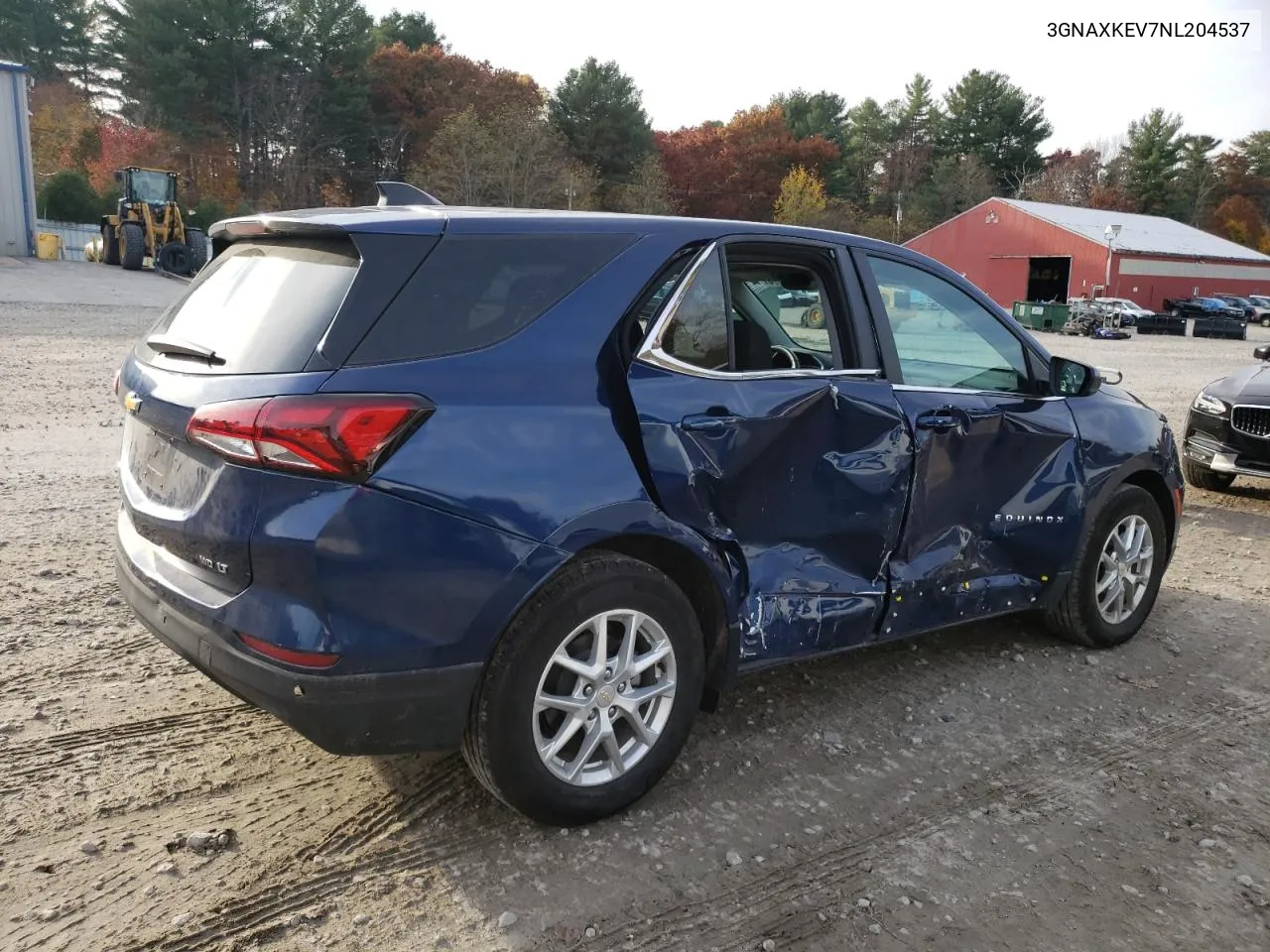 2022 Chevrolet Equinox Lt VIN: 3GNAXKEV7NL204537 Lot: 78057614