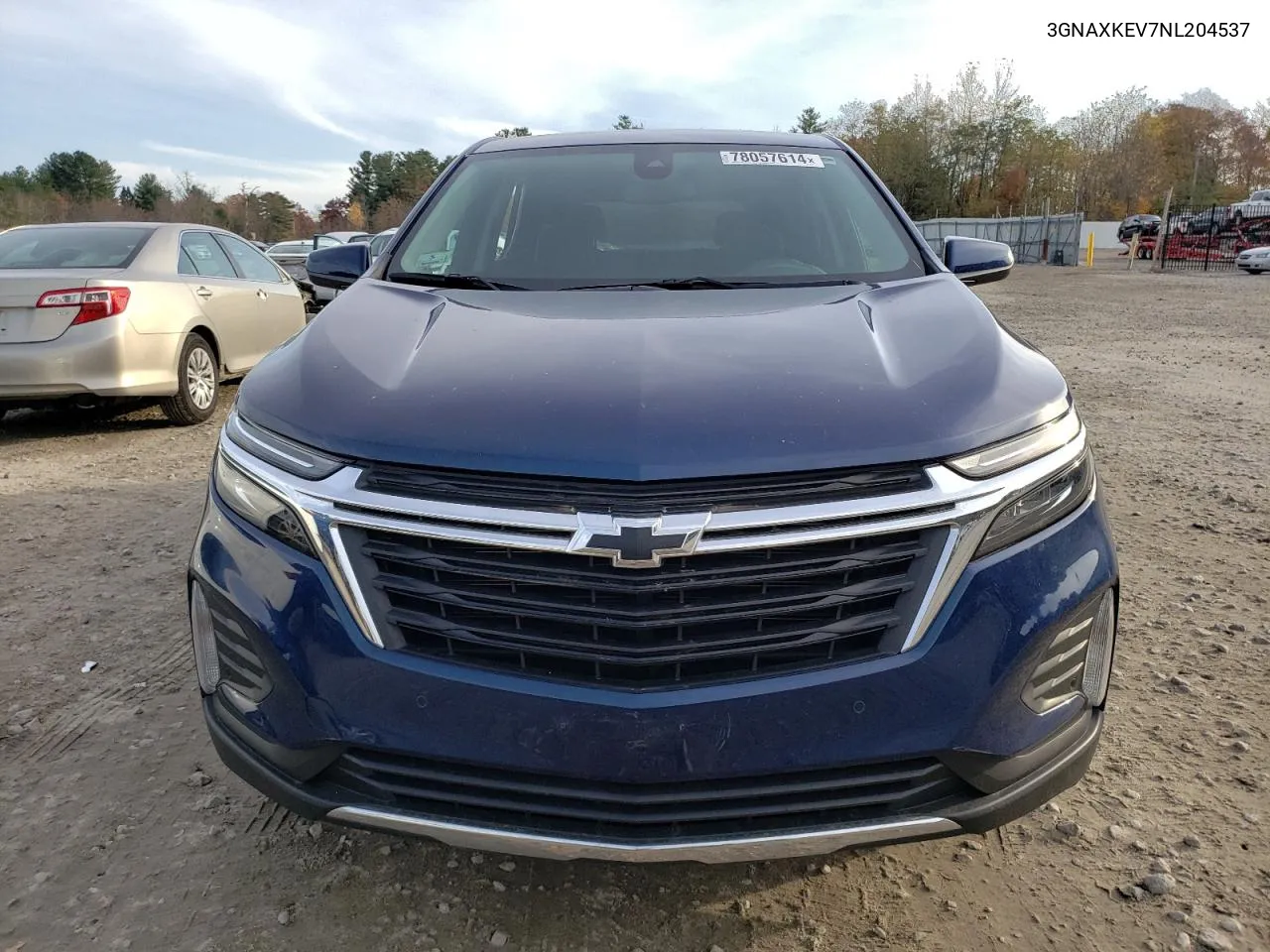 2022 Chevrolet Equinox Lt VIN: 3GNAXKEV7NL204537 Lot: 78057614