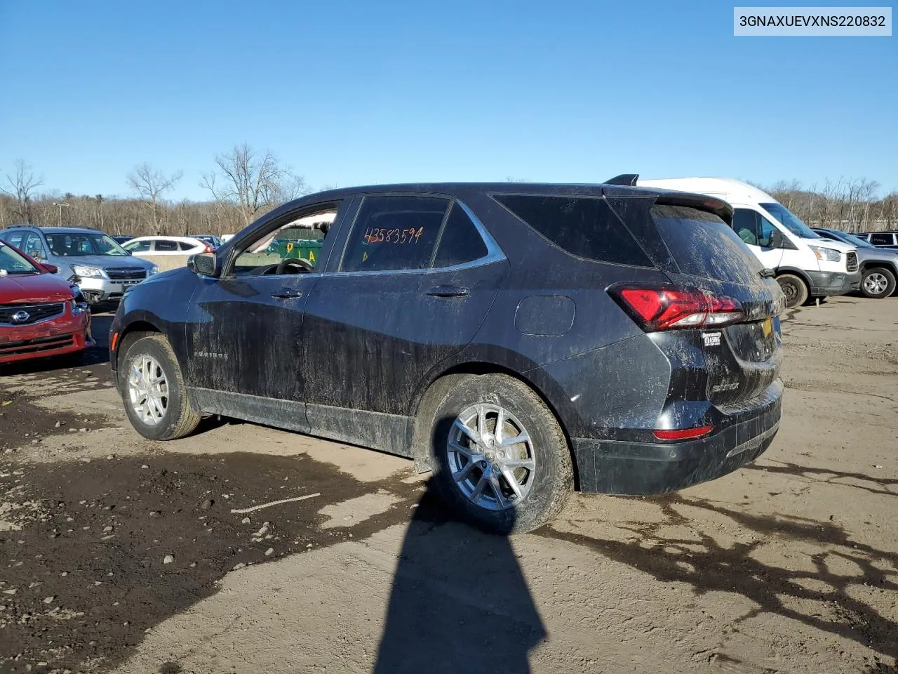 2022 Chevrolet Equinox Lt VIN: 3GNAXUEVXNS220832 Lot: 78441804