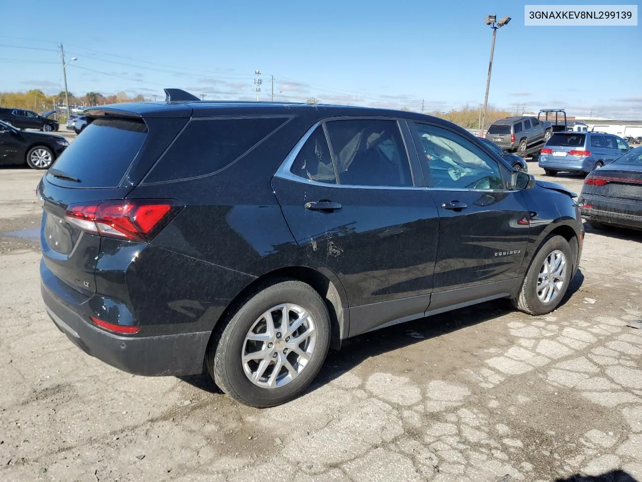 2022 Chevrolet Equinox Lt VIN: 3GNAXKEV8NL299139 Lot: 78882934