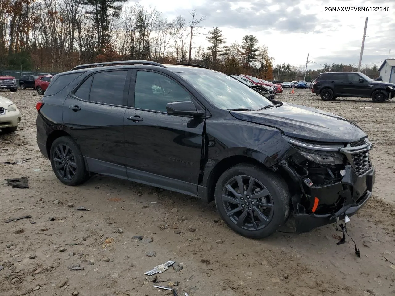 2022 Chevrolet Equinox Rs VIN: 2GNAXWEV8N6132646 Lot: 78995544