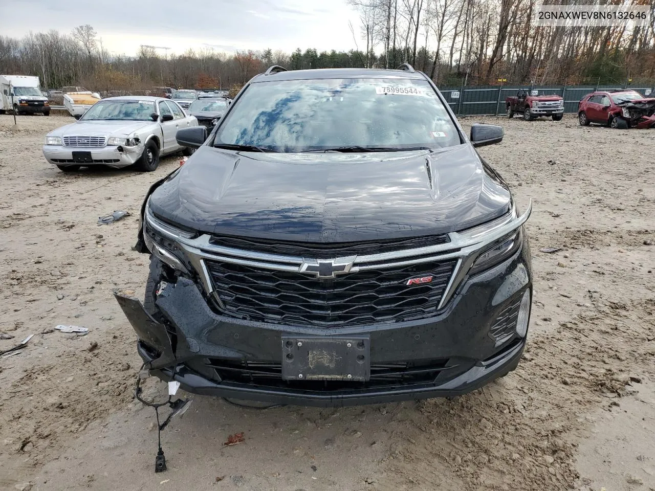 2022 Chevrolet Equinox Rs VIN: 2GNAXWEV8N6132646 Lot: 78995544