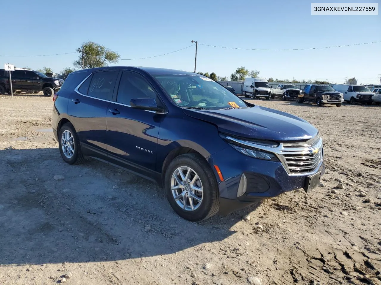 2022 Chevrolet Equinox Lt VIN: 3GNAXKEV0NL227559 Lot: 79143134