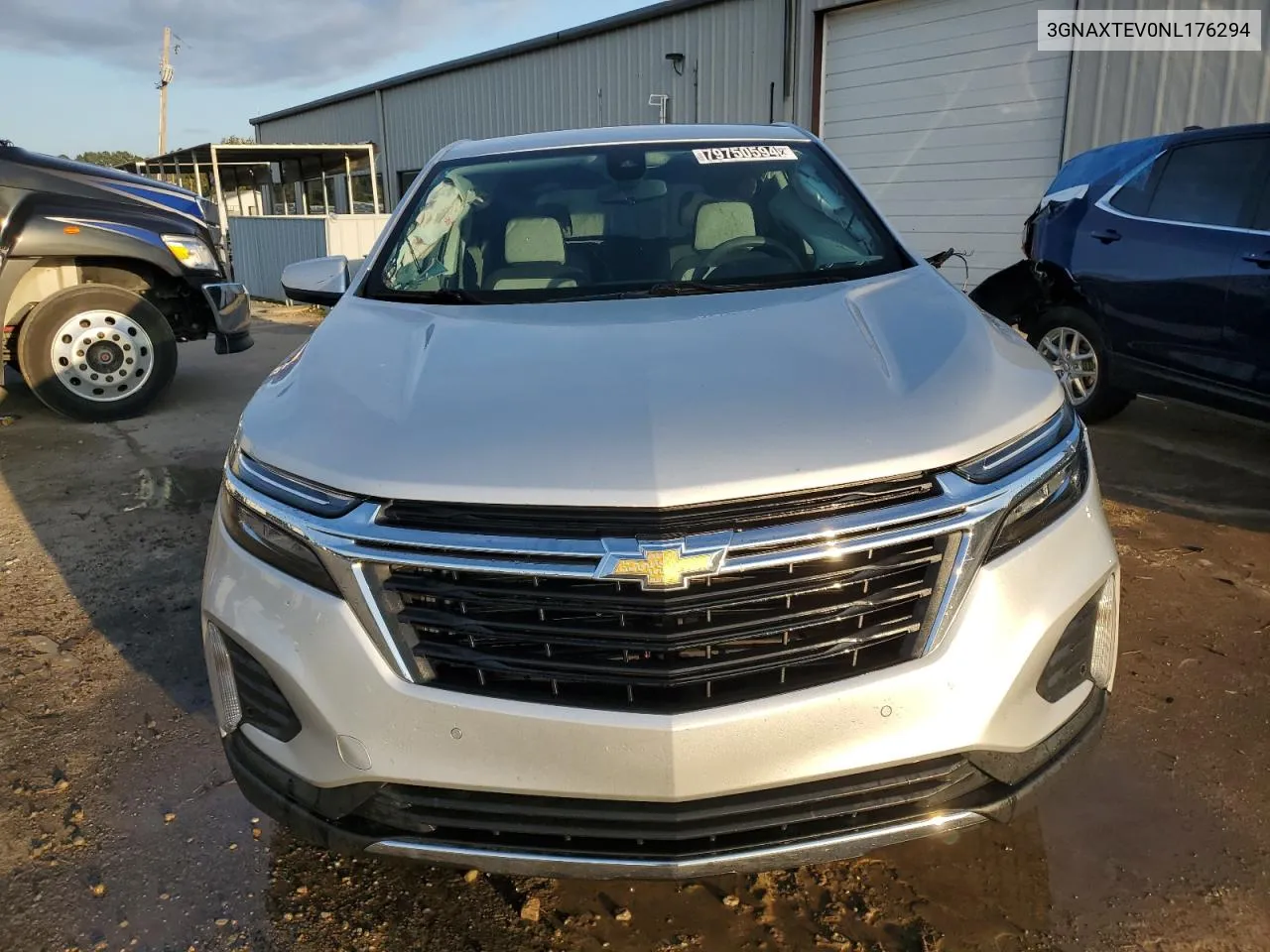 2022 Chevrolet Equinox Lt VIN: 3GNAXTEV0NL176294 Lot: 79750594