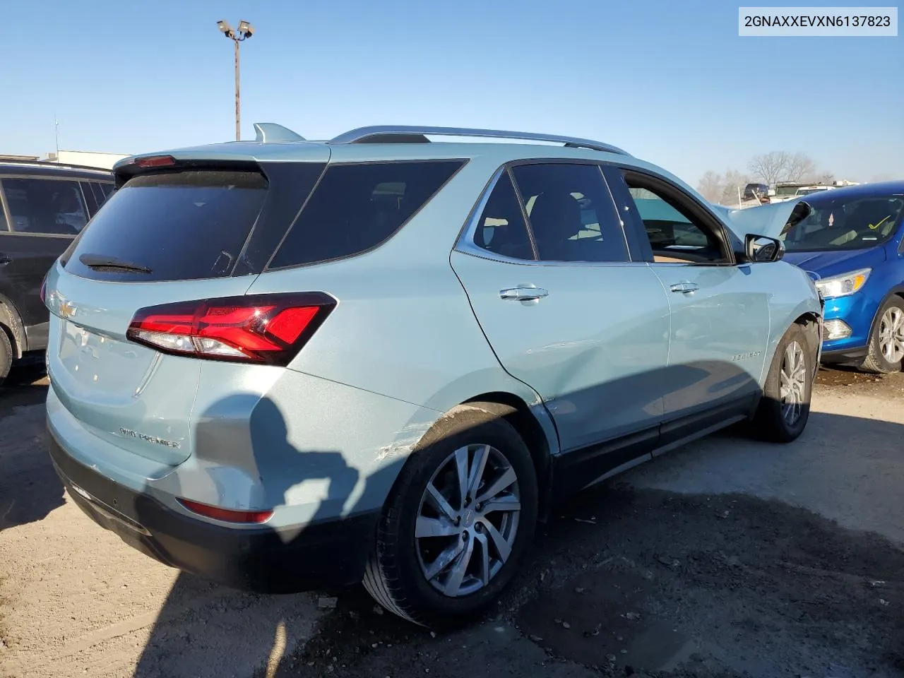 2022 Chevrolet Equinox Premier VIN: 2GNAXXEVXN6137823 Lot: 80081313