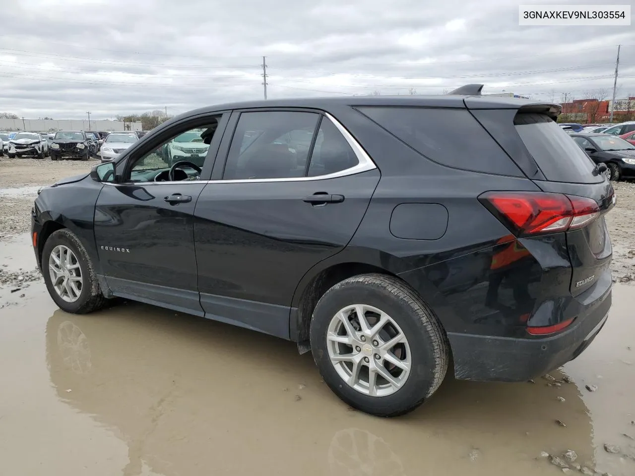 2022 Chevrolet Equinox Lt VIN: 3GNAXKEV9NL303554 Lot: 80110954