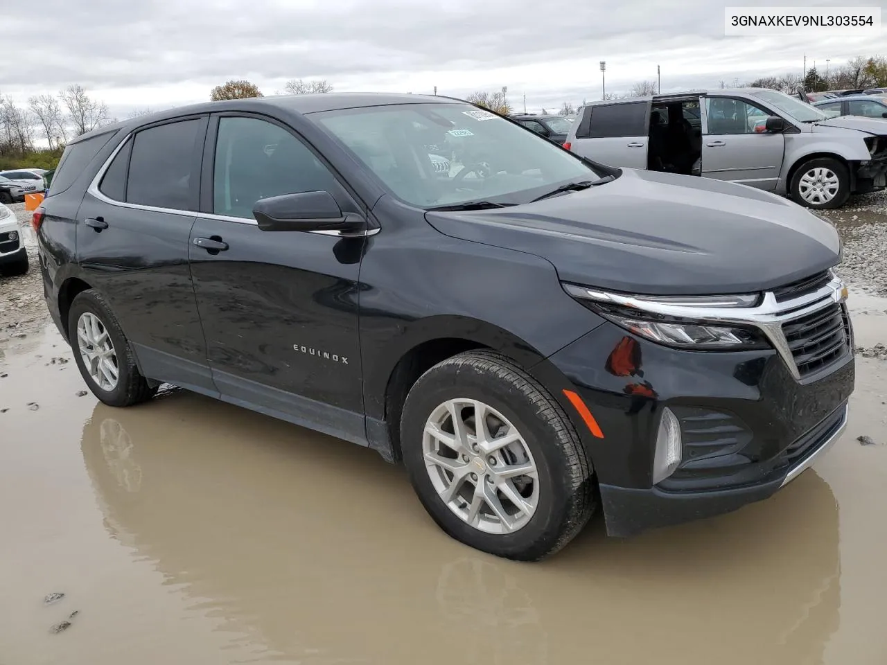 2022 Chevrolet Equinox Lt VIN: 3GNAXKEV9NL303554 Lot: 80110954