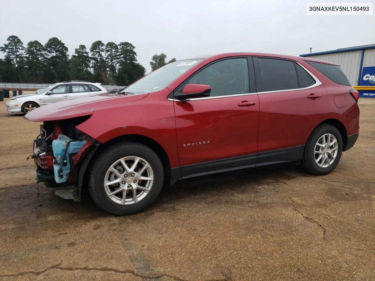 2022 Chevrolet Equinox Lt VIN: 3GNAXKEV5NL150493 Lot: 80129834