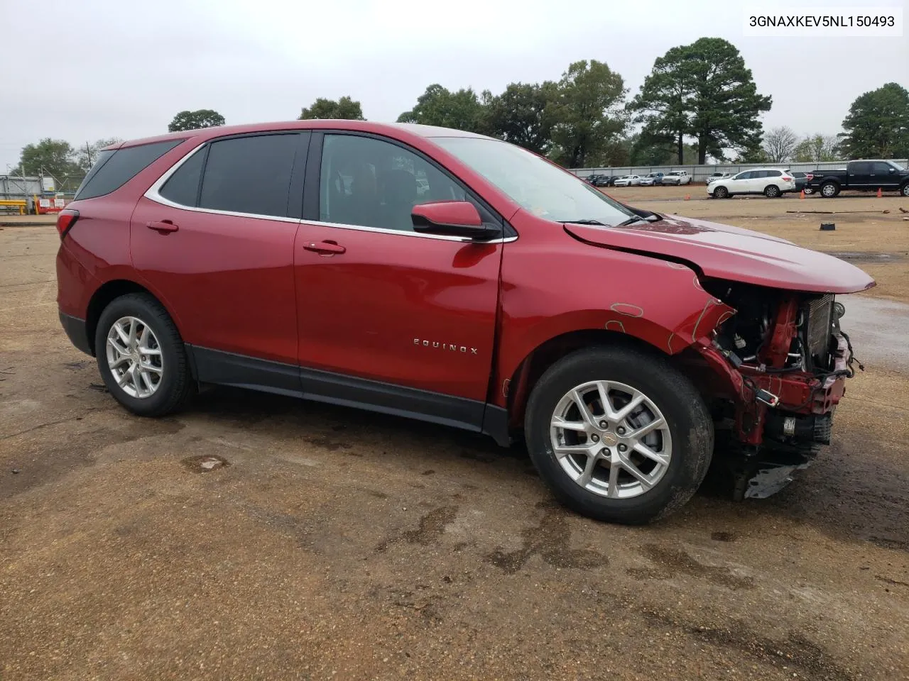 2022 Chevrolet Equinox Lt VIN: 3GNAXKEV5NL150493 Lot: 80129834