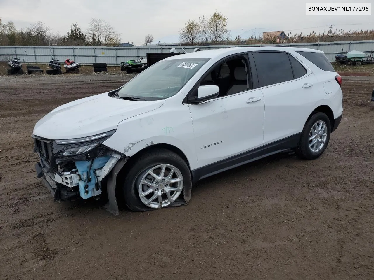 2022 Chevrolet Equinox Lt VIN: 3GNAXUEV1NL177296 Lot: 81305824