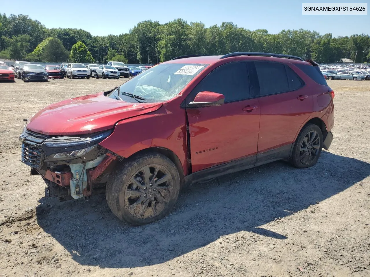 2023 Chevrolet Equinox Rs VIN: 3GNAXMEGXPS154626 Lot: 58684894