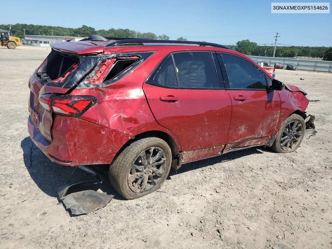 2023 Chevrolet Equinox Rs VIN: 3GNAXMEGXPS154626 Lot: 58684894